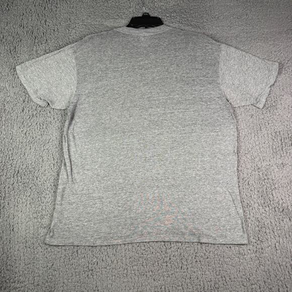 Vintage 1980s Paper Thin Burnout Worn Distressed Shirt Mens L Gym Weightlifting - Picture 6 of 10
